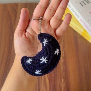 Moon Keychain by bloombymehz