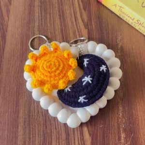 Sun & Moon keychain by bloombymehz