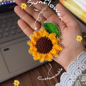 Sunflower Keychain by bloombymehz