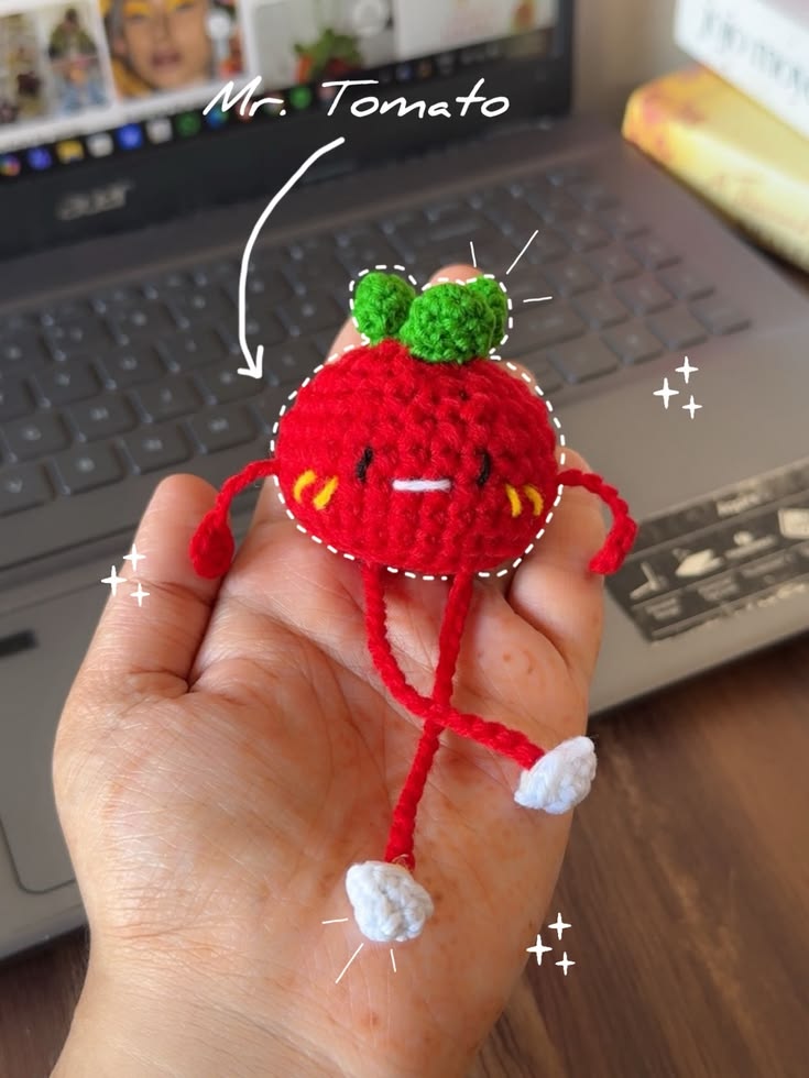Tomato Keychain by bloombymehz
