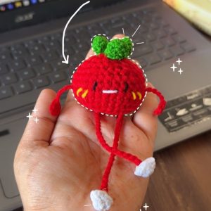 Tomato Keychain by bloombymehz